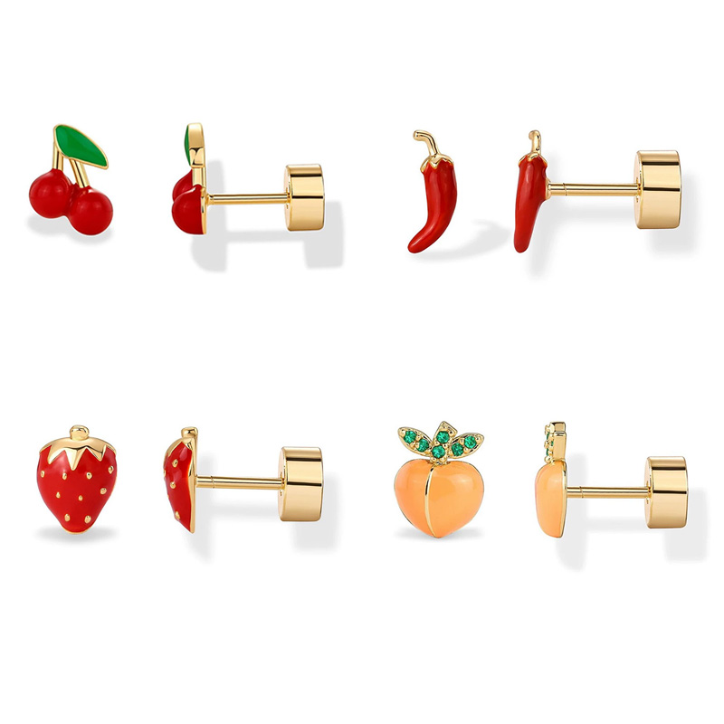 Body Jewelry Surgical Steel - 2pcs Cartilage Earrings Stud for Women
