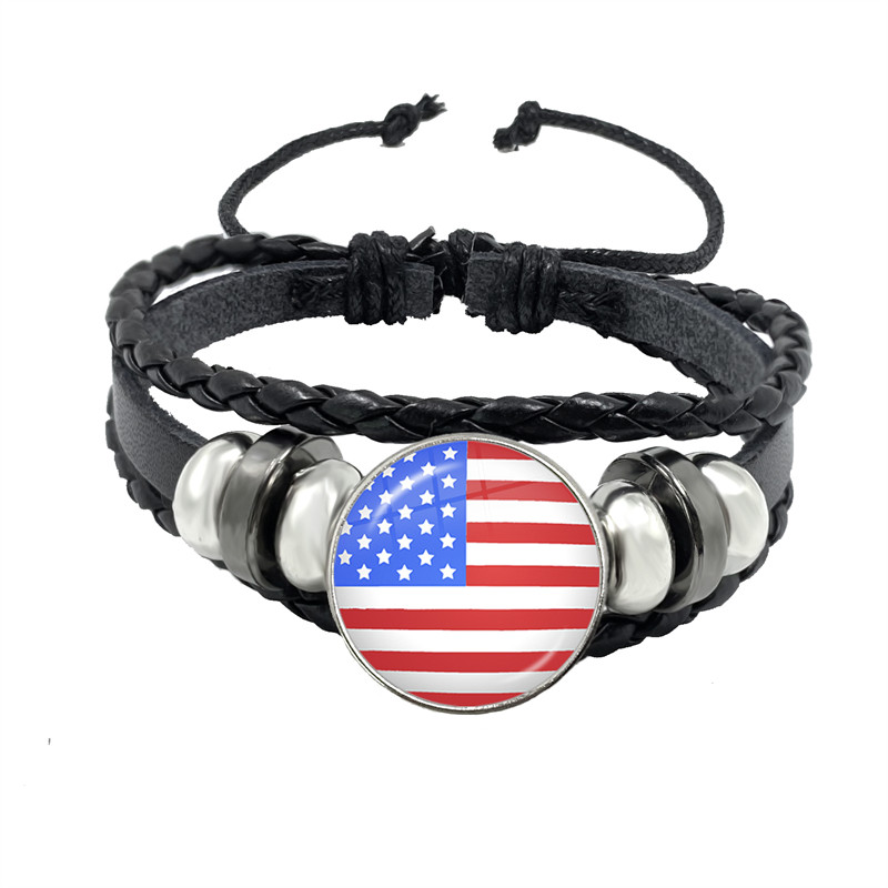 Body Jewelry Australia - Flag Bracelet World Flags Jewelry USA