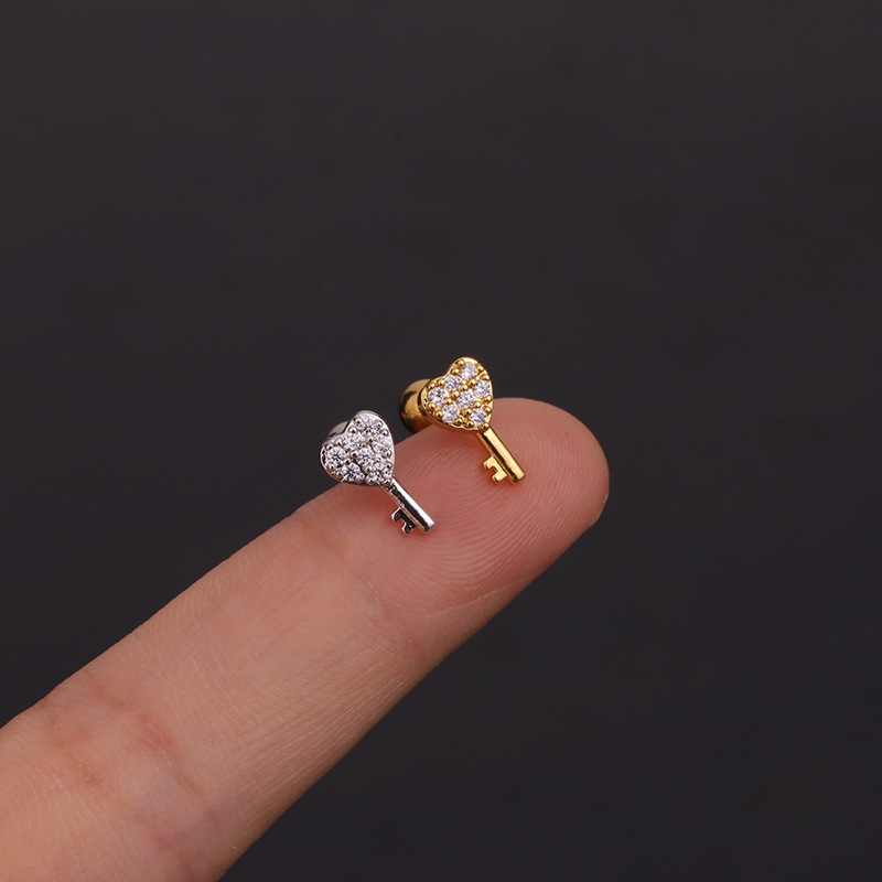 16G Stainless Steel Floral/Sna - Body Jewelry Surgical Steel recension och pris