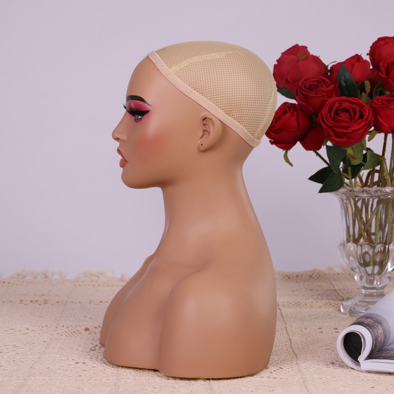 PVC Half Body Mannequin Head w - Body Jewelry Store recension och pris