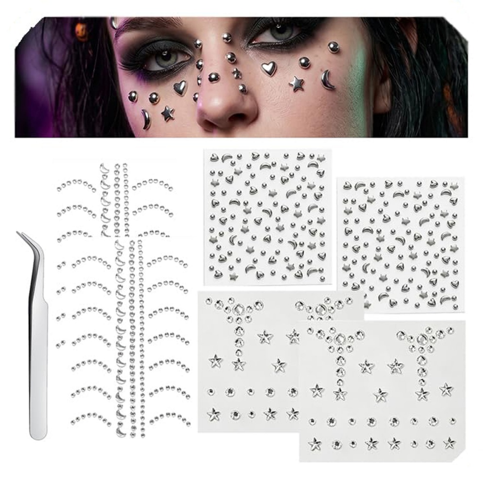 Fake Piercings Balls Stick on  - Body Jewelry Labret recension och pris