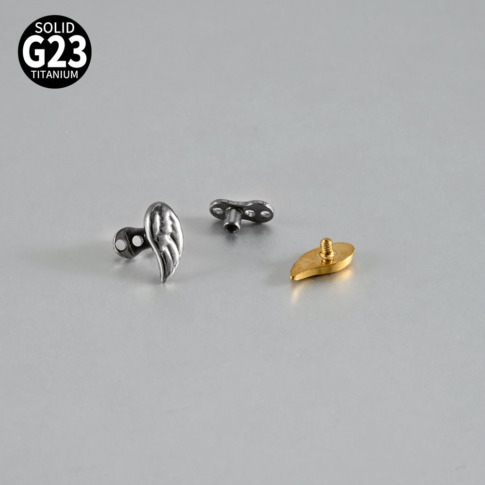 14-1PCS G23 Pure Titanium Butt - Dermal Anchor Top recension och pris