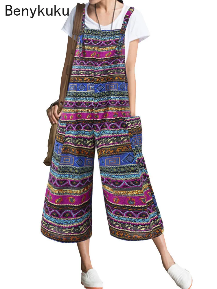 Bohemian Striped Jumpsuits Wom - Body Jewelry Plus recension och pris