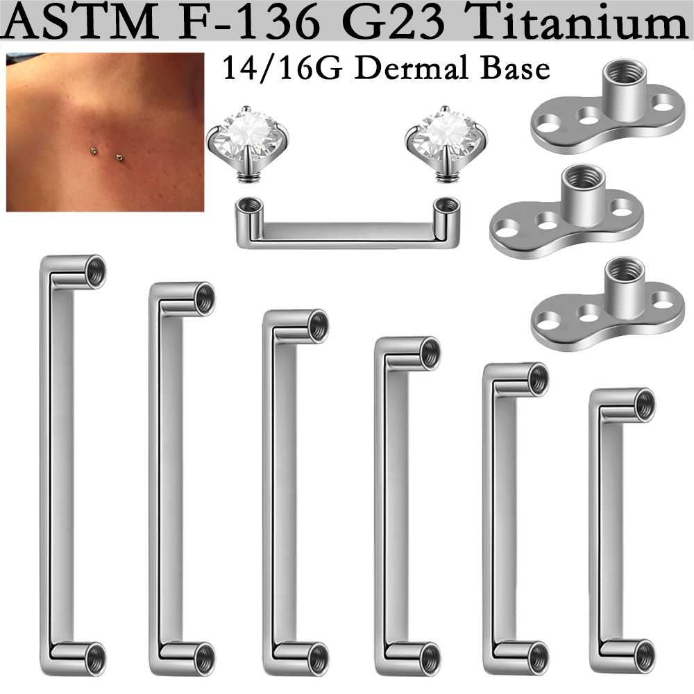 5/1PCS G23 Titanium Surface Pi - Dermal Anchor Top recension och pris