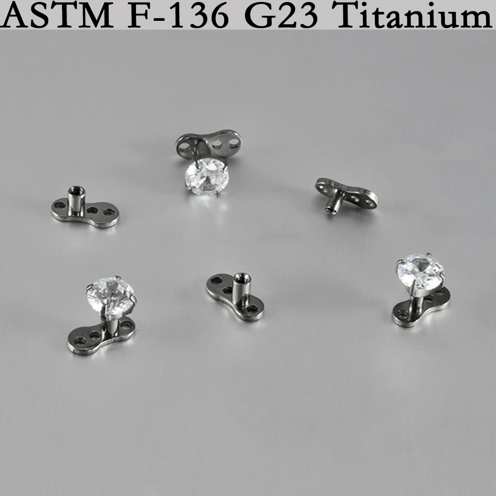 5/1PCS G23 Titanium Surface Pi - Dermal Anchor Top recension och pris