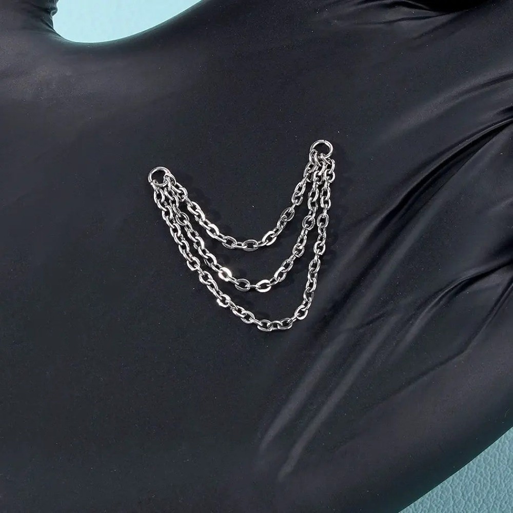 Fashion Titanium Nose Chain Do - Body Jewelry Labret recension och pris