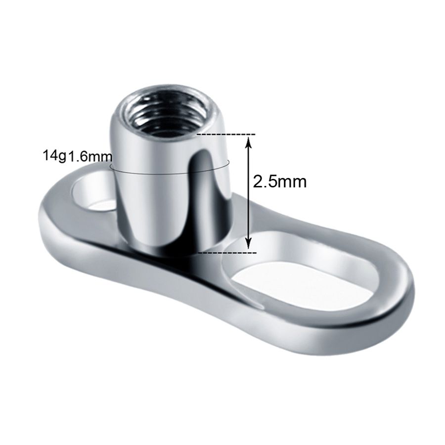10pcs/lot G23 Titanium Micro D - Dermal Anchor Top recension och pris