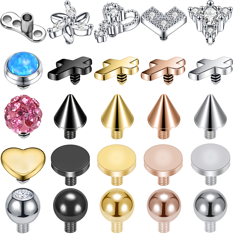 ZS 16G Micro Dermal Piercing Z - Dermal Anchor Top recension och pris
