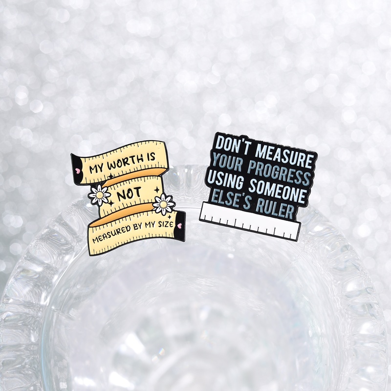 Body Positive Enamel Pins My W - Body Jewelry Measurements recension och pris