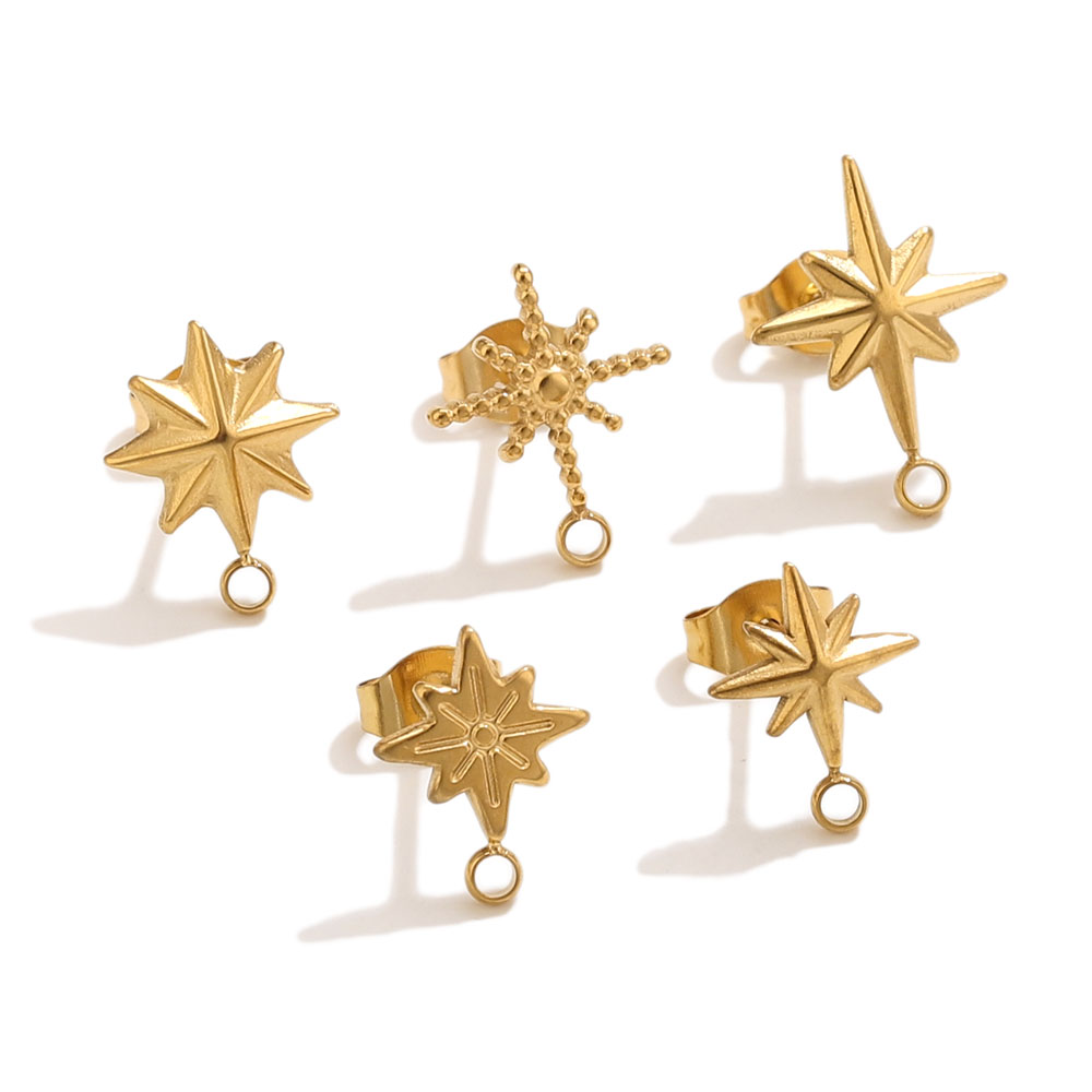 6pcs Stainless Steel Star Earr - Body Jewellery recension och pris