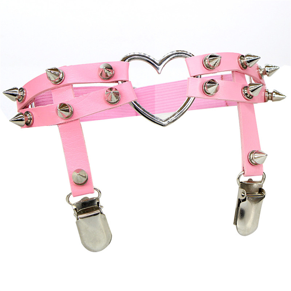 1Pcs Women Punk Goth Heart PU  - Body Jewellery recension och pris