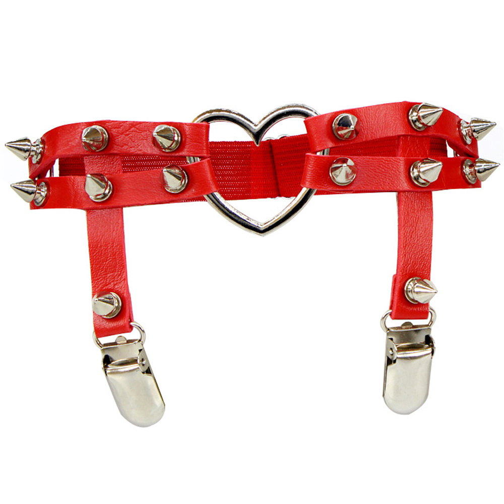 1Pcs Women Punk Goth Heart PU  - Body Jewellery recension och pris