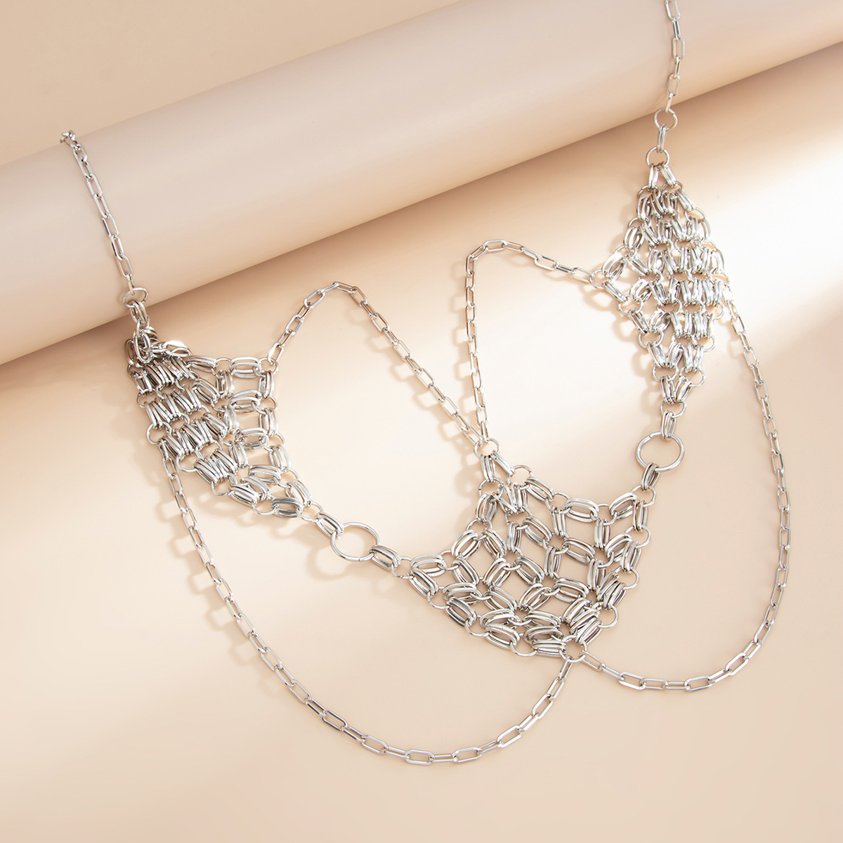 Body Chain Metal Mesh Fringe E - Body Jewelry Unique recension och pris