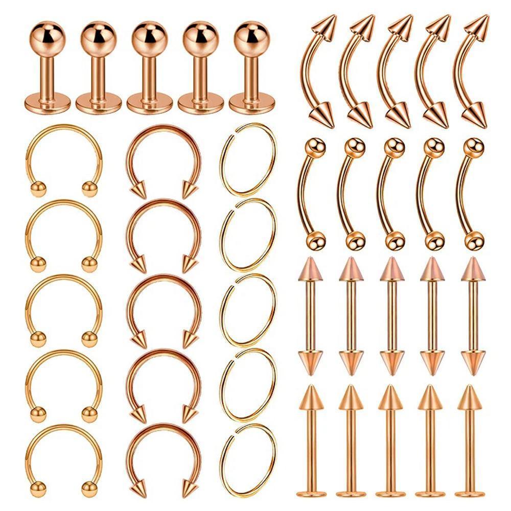 5Pcs/40Pcs Surgical Steel Body - Body Jewelry Surgical Steel recension och pris