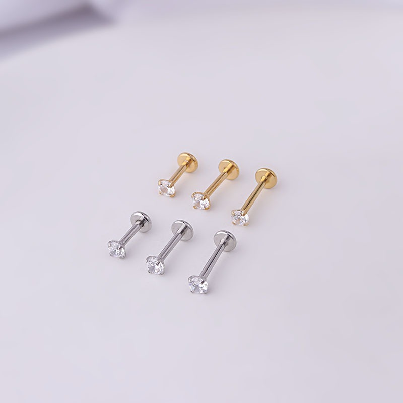 2pcs Stainless Steel Piercing  - Body Jewelry Labret recension och pris