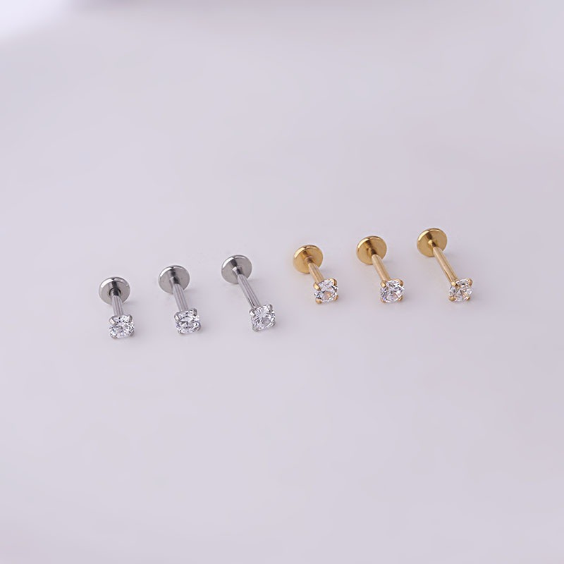 2pcs Stainless Steel Piercing  - Body Jewelry Labret recension och pris
