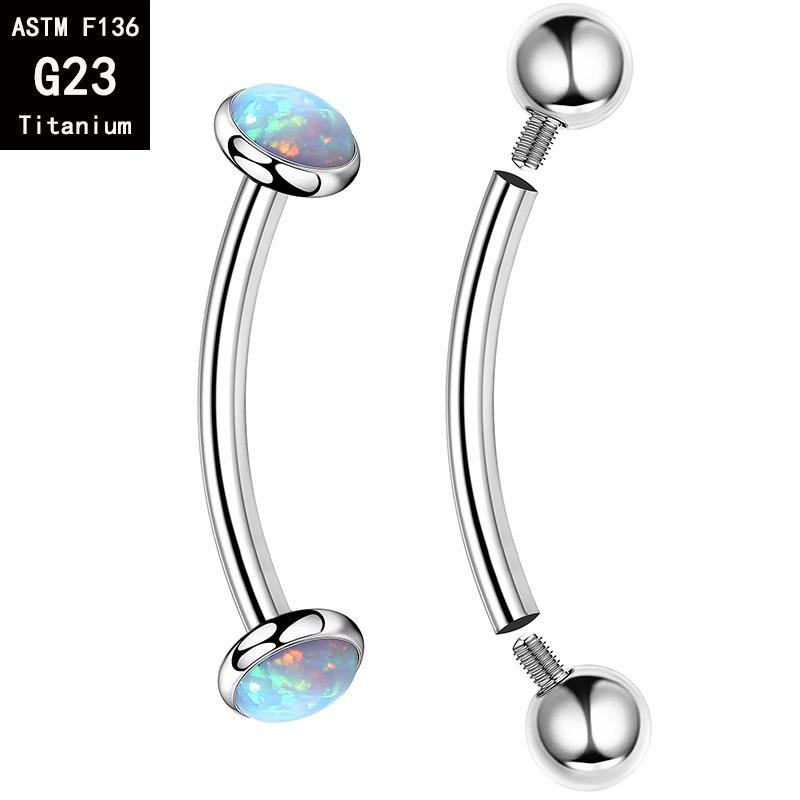 5 Pcs/Lot ASTM F136 Titanium I - Body Jewelry Internally Threaded recension och pris