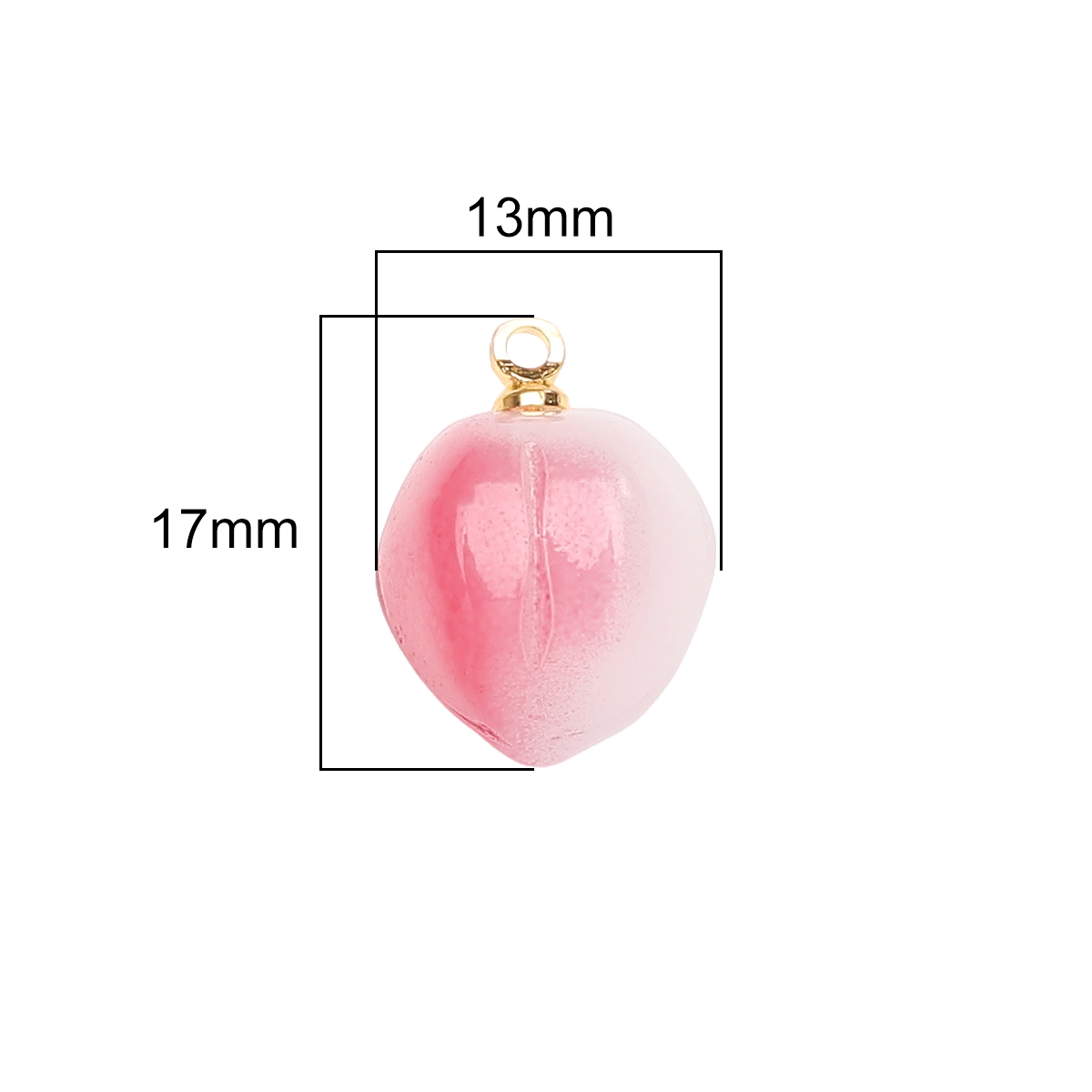 13X17mm 5pcs/Bag Glass Pendant - Body Jewelry Unique recension och pris