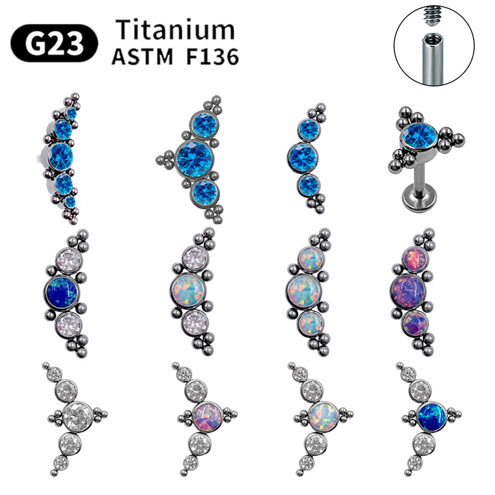 G23 Titanium Stud Earrings for - Body Jewelry Labret recension och pris