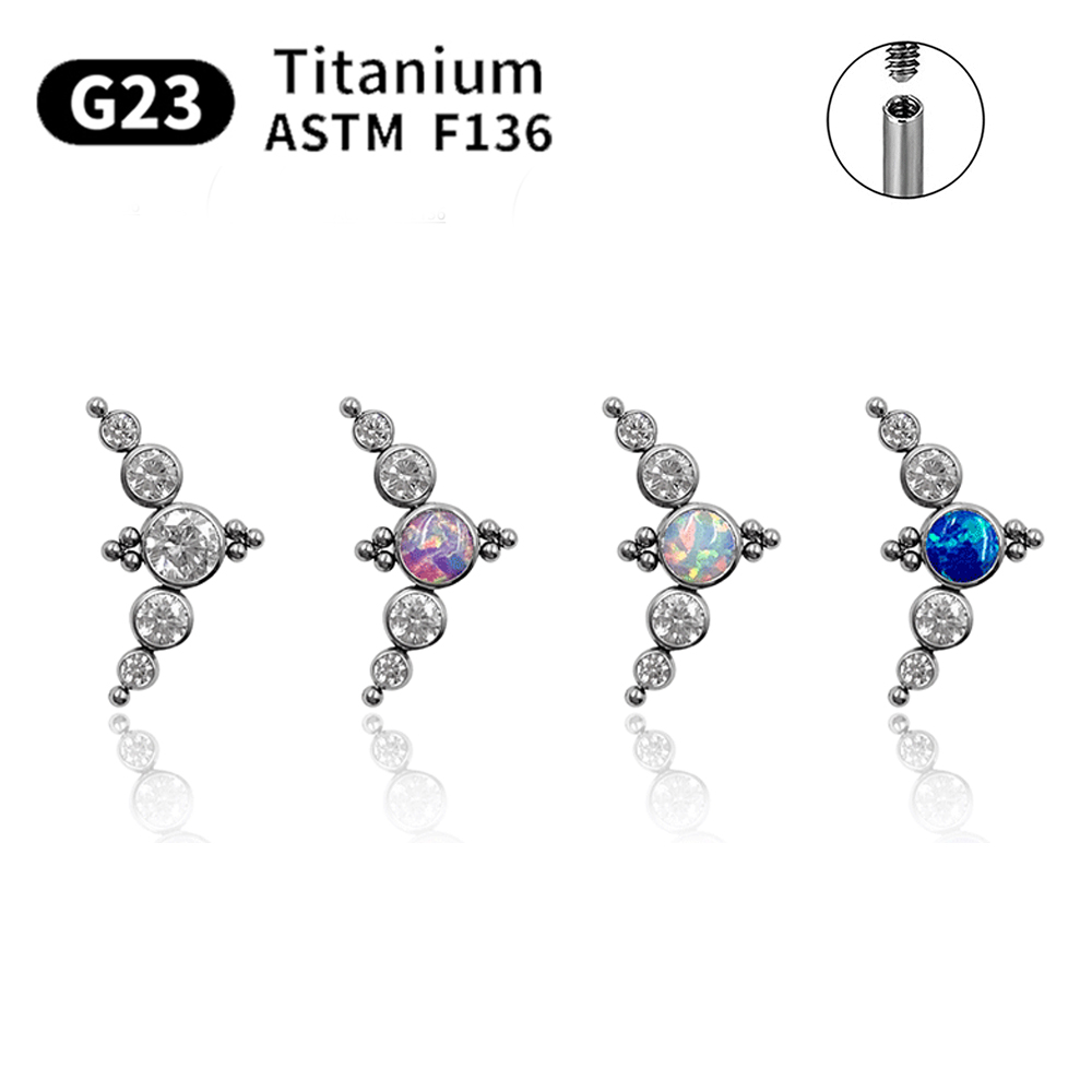G23 Titanium Stud Earrings for - Body Jewelry Labret recension och pris