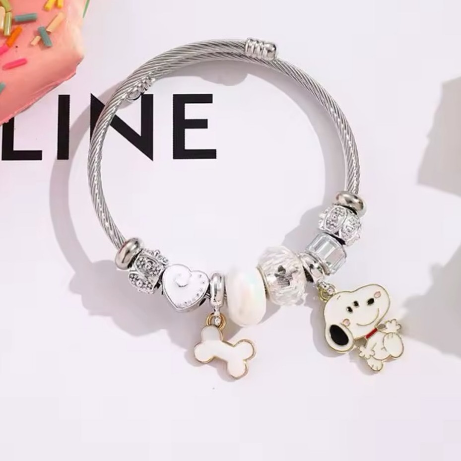 Cute Cartoon Snoopy Bone Heart - Body Jewelry Unique recension och pris