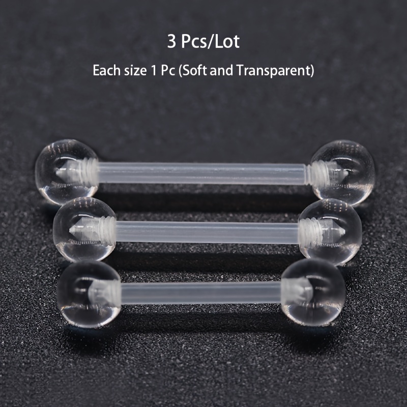 3pcs/Set (Each Size 1pc) Soft  - Body Jewelry Store recension och pris