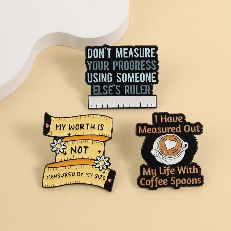 Body Positive Enamel Pins My W - Body Jewelry Measurements recension och pris