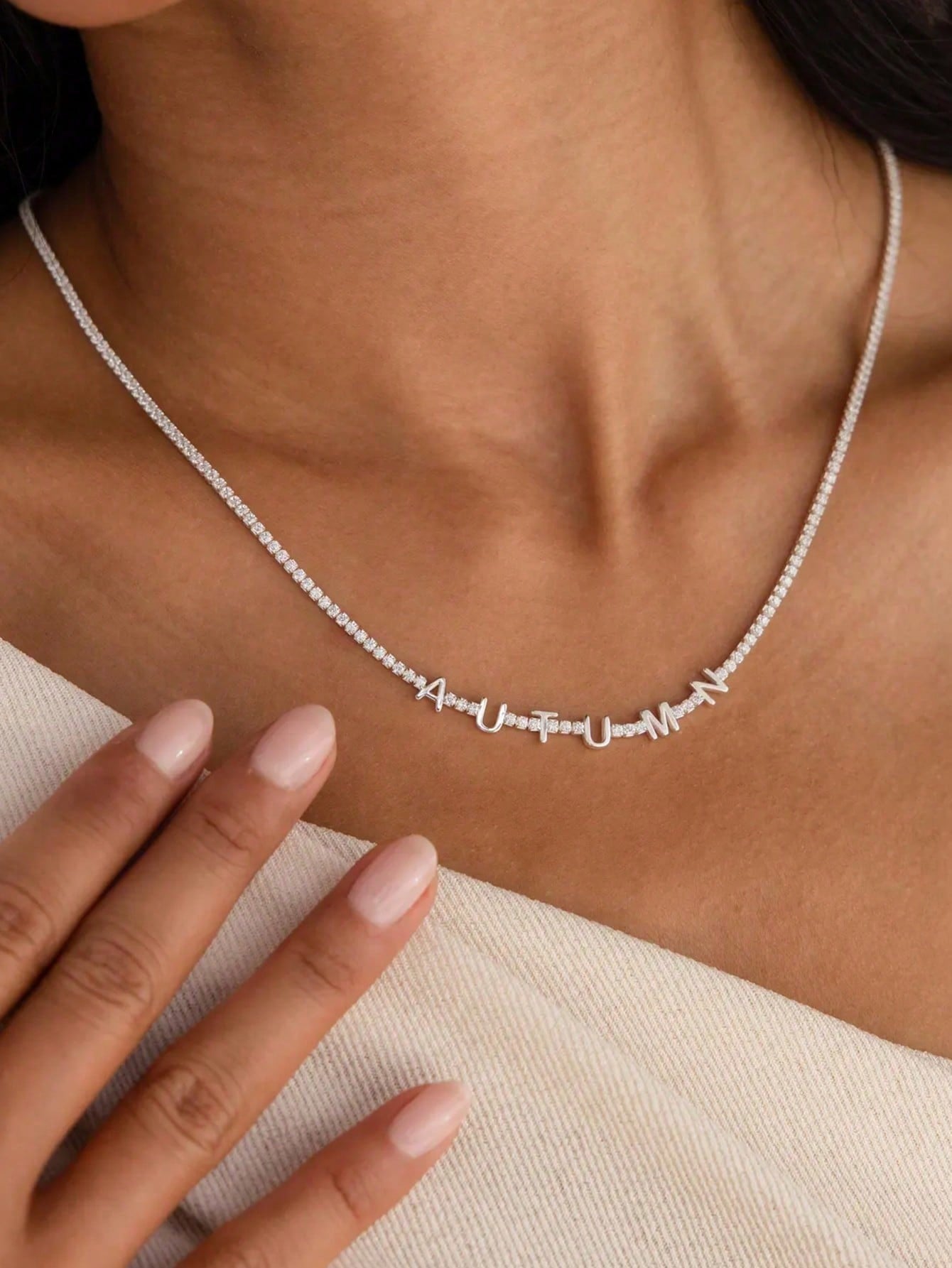 DOREMI Custom Name Tennis Neck - Body Jewelry Unique recension och pris