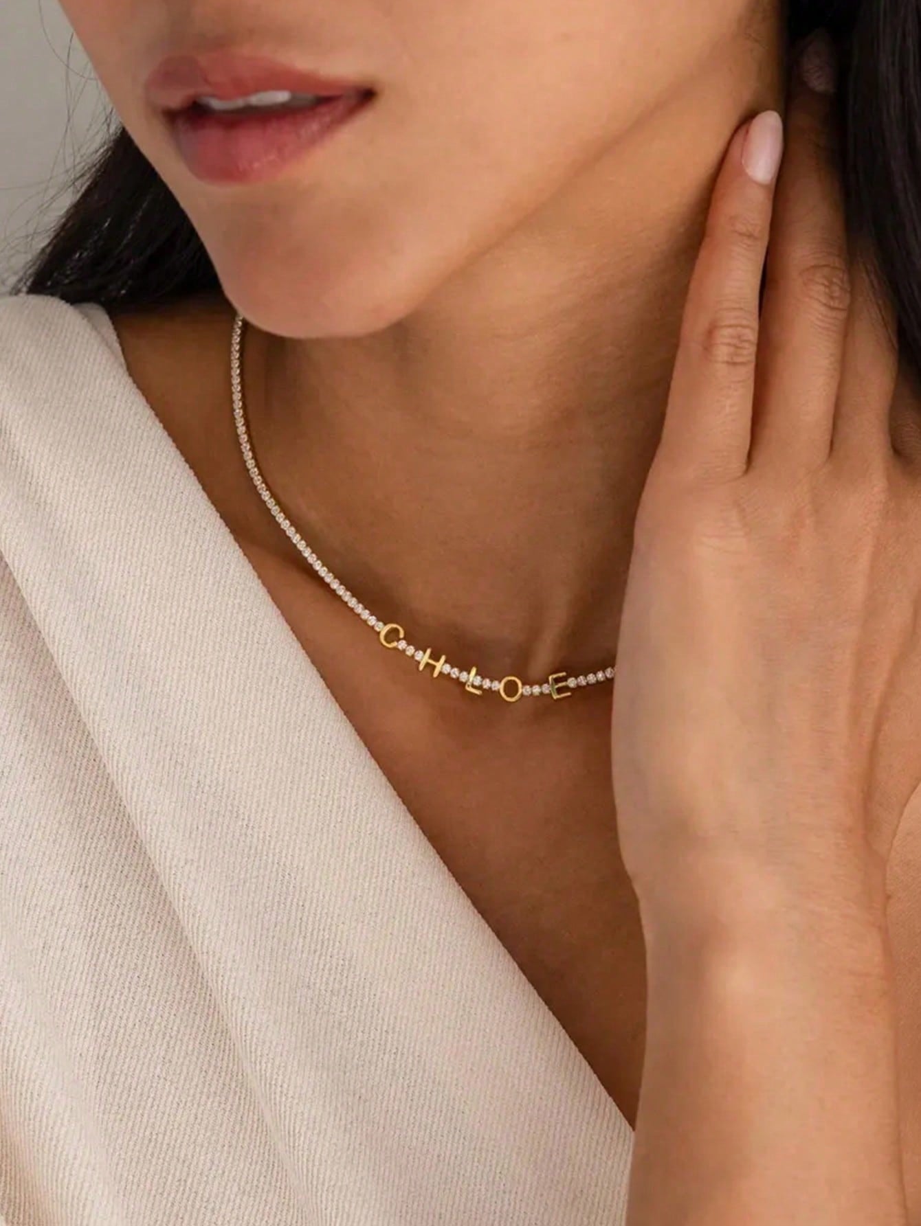 DOREMI Custom Name Tennis Neck - Body Jewelry Unique recension och pris