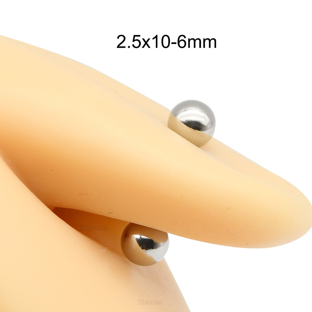 1Pc 12G-00G Stainless Steel St - Body Jewelry Internally Threaded recension och pris
