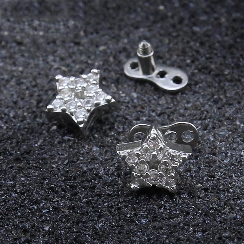  Sparkling Cubic Zirconia Derm - Dermal Anchor Top recension och pris